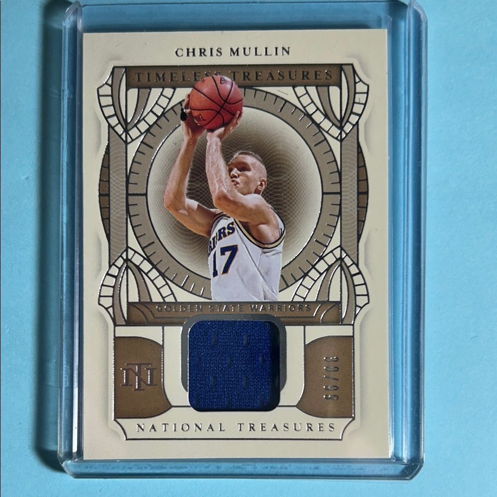 Chris Mullins Golden State Warriors 2021-22 Panini Natl Treasures relic #38/99